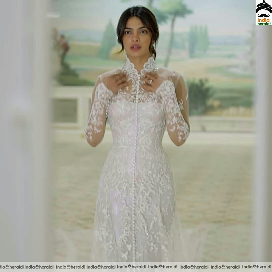 Priyanka chopra cute In White Wedding Dress stills
