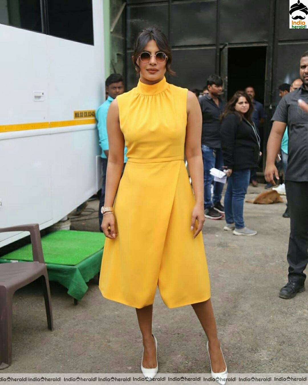 Priyanka chopra cute Yellow Dress Stills