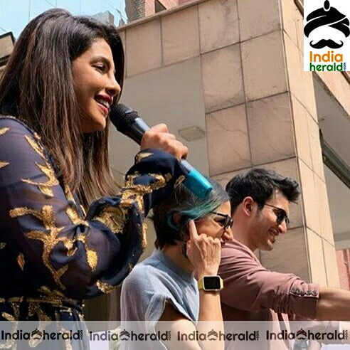 Priyanka Chopra Hot Cleavage Show During A Programme