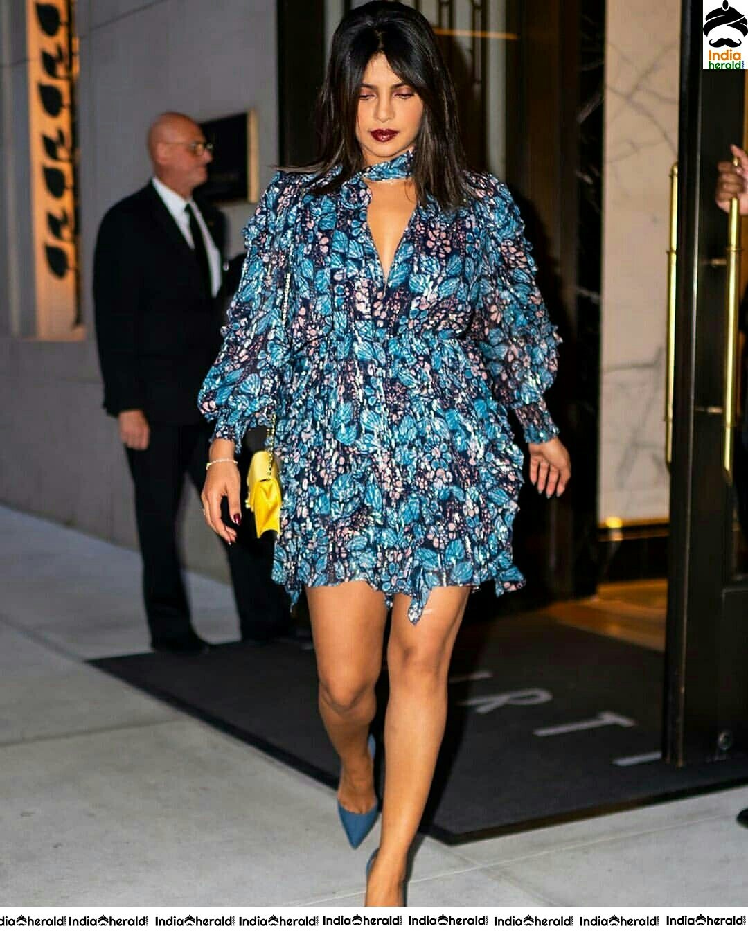 Priyanka Chopra Hot In blue Frock Stills