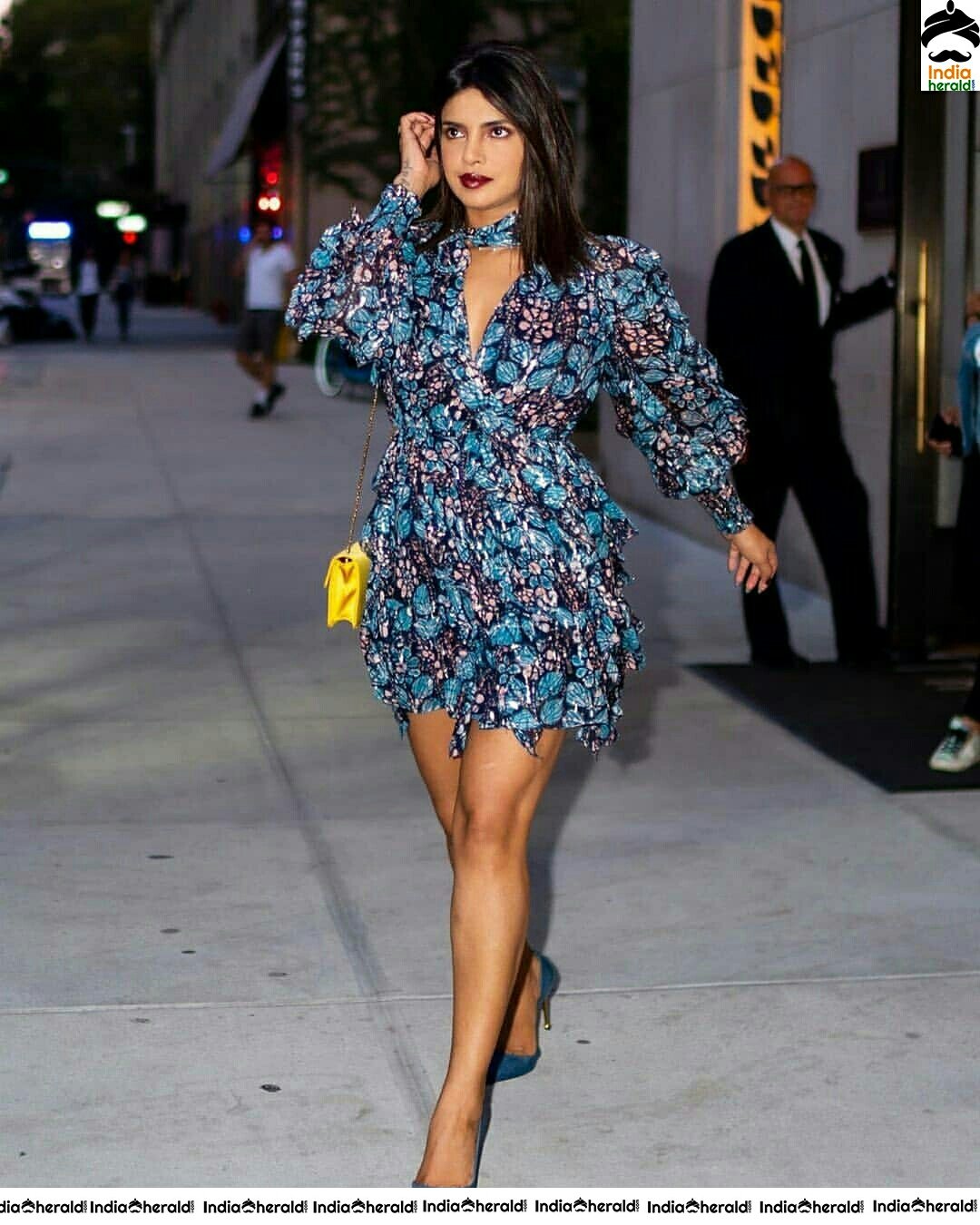 Priyanka Chopra Hot In blue Frock Stills