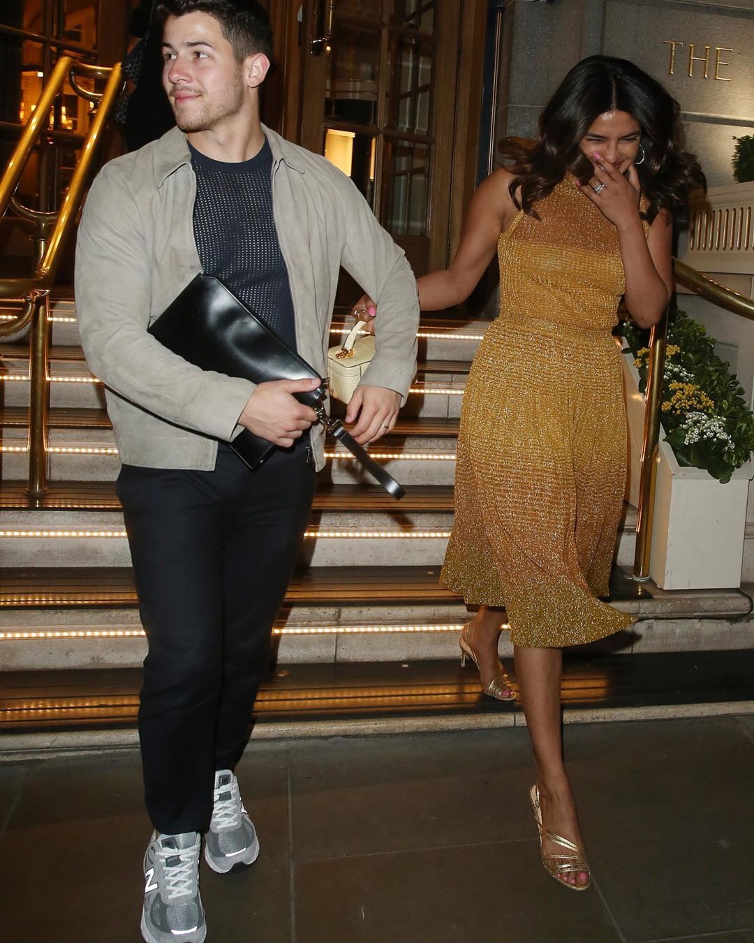 Priyanka Chopra Leaving Their Hotel In London With Her Husband