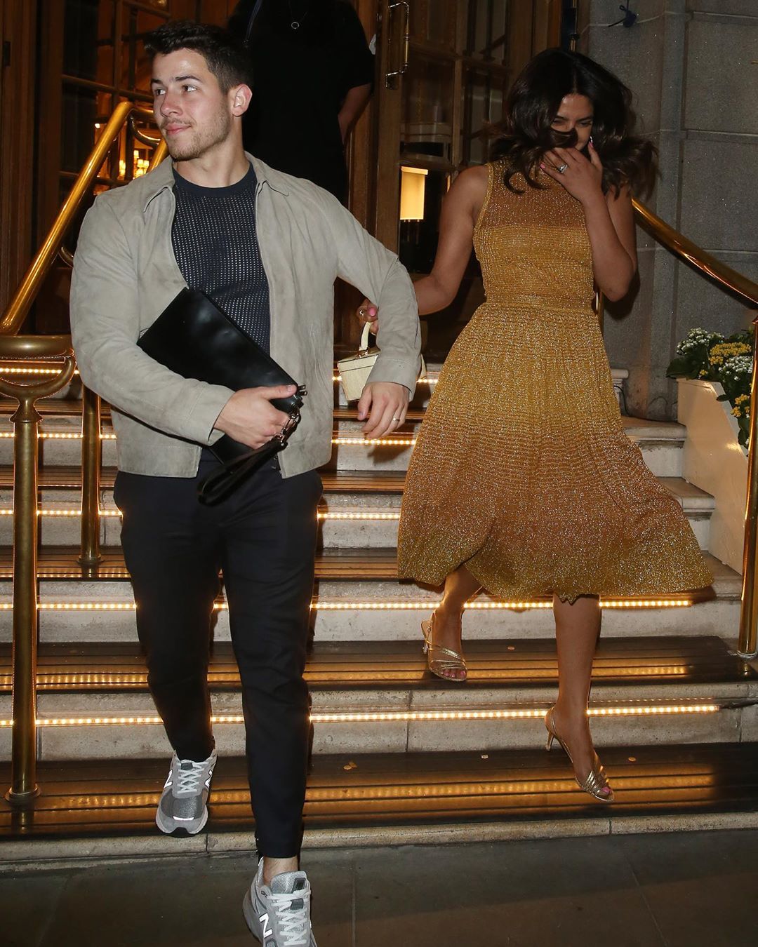 Priyanka Chopra Leaving Their Hotel In London With Her Husband