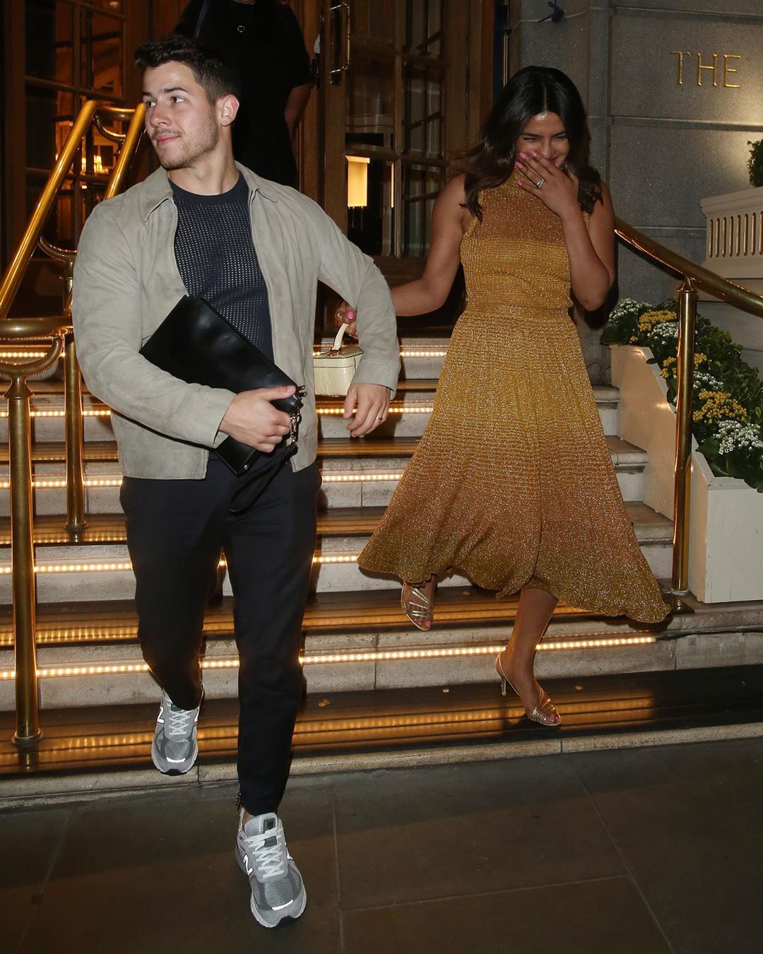 Priyanka Chopra Leaving Their Hotel In London With Her Husband