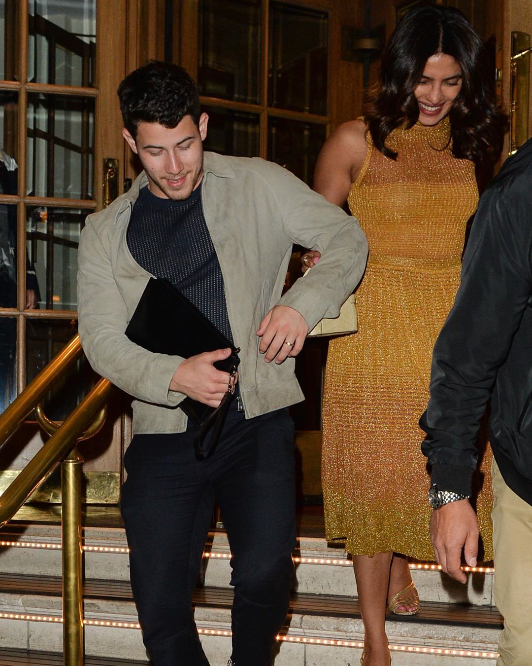 Priyanka Chopra Leaving Their Hotel In London With Her Husband