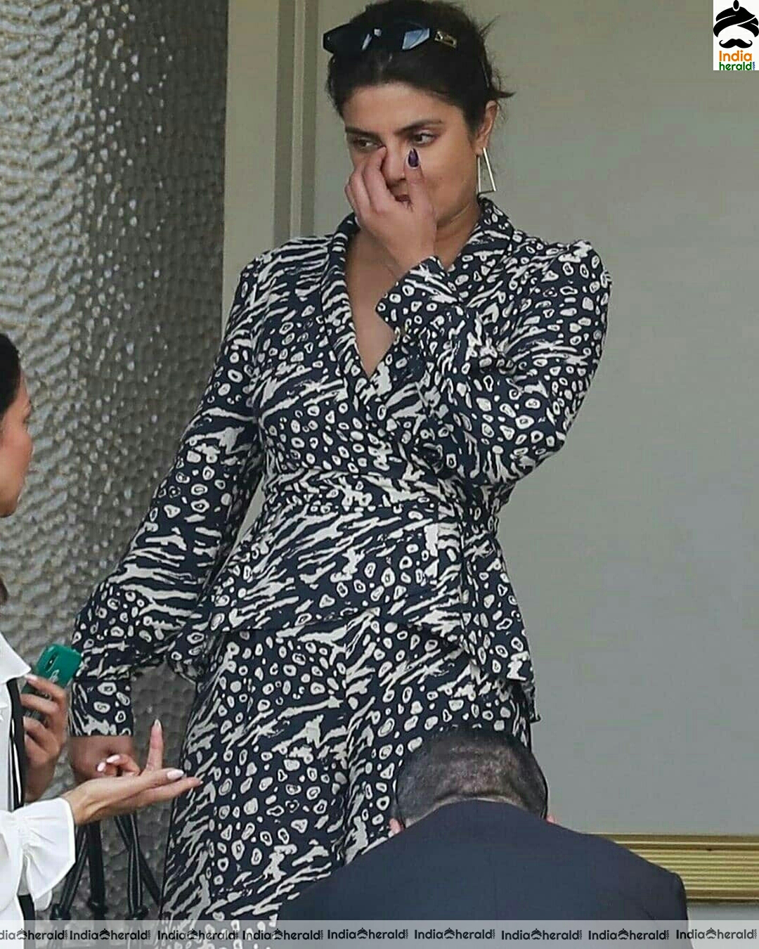 Priyanka Chopra spotted outside studios without makeup