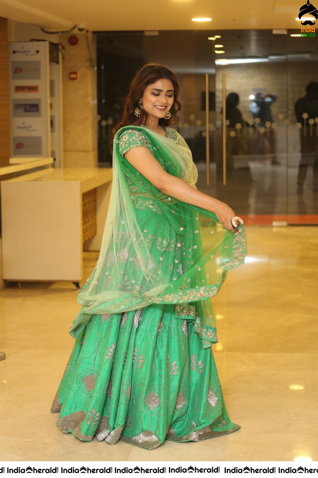 Priyanka Sharma Latest Photos in Green Attire Set 2