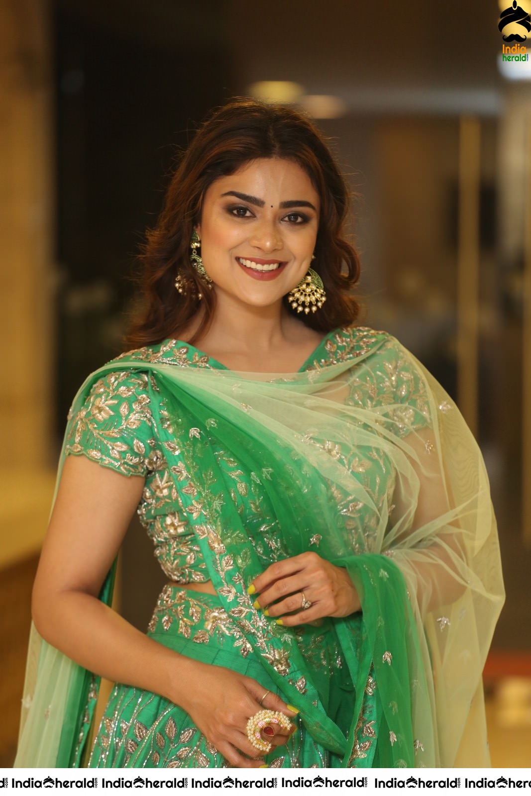 Priyanka Sharma Latest Photos in Green Attire Set 2