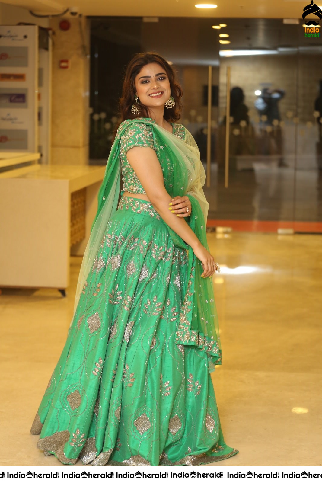 Priyanka Sharma Latest Photos in Green Attire Set 2