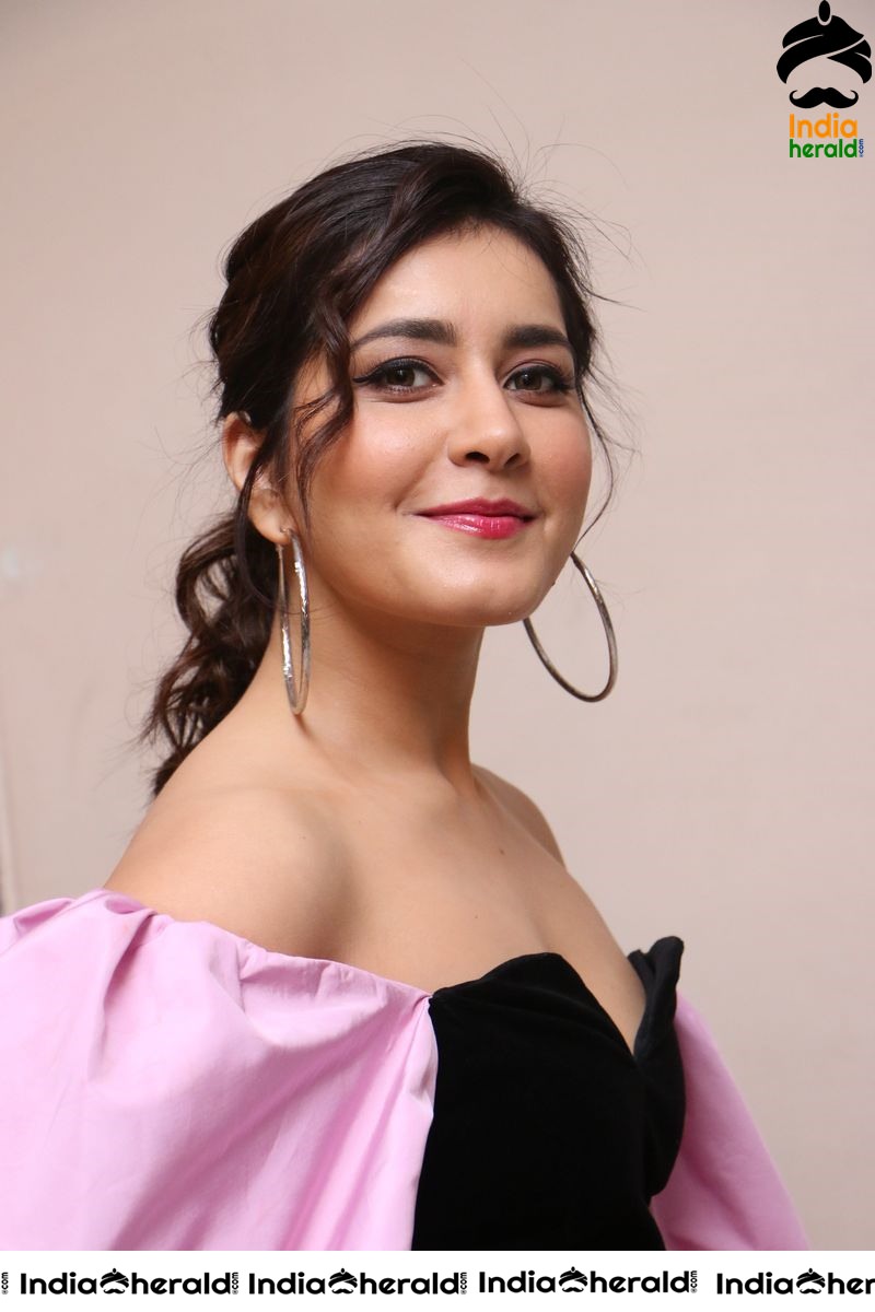 Raashi Khanna Hot from the song launch of her next Telugu release Prati Roju Pandage Set 1