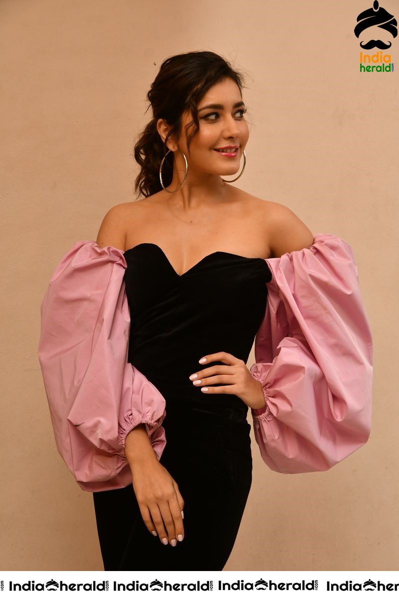 Raashi Khanna Hot from the song launch of her next Telugu release Prati Roju Pandage Set 2