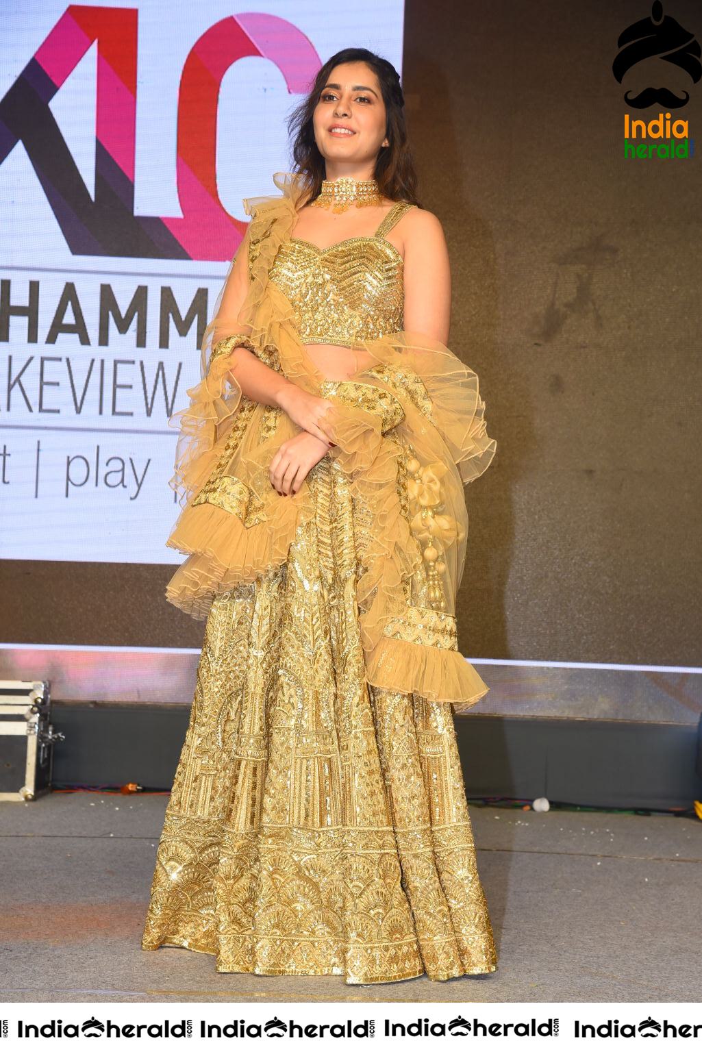 Raashi Khanna Hot Speech during Venky Mama Pre Release Event Set 1