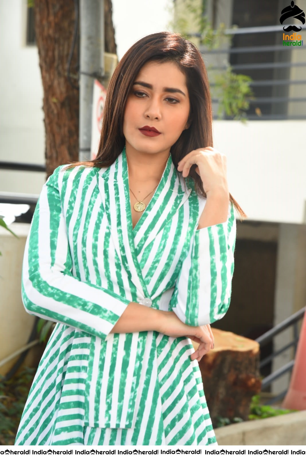 Raashi Khanna Latest Interview Stills in Sky Blue Attire Set 2