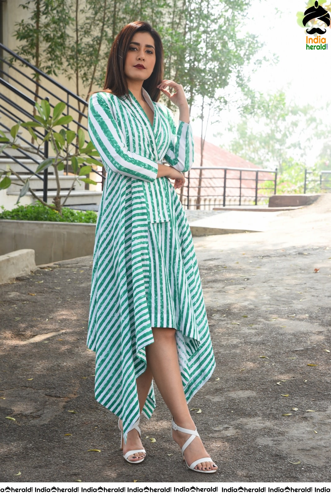 Raashi Khanna Latest Interview Stills in Sky Blue Attire Set 2