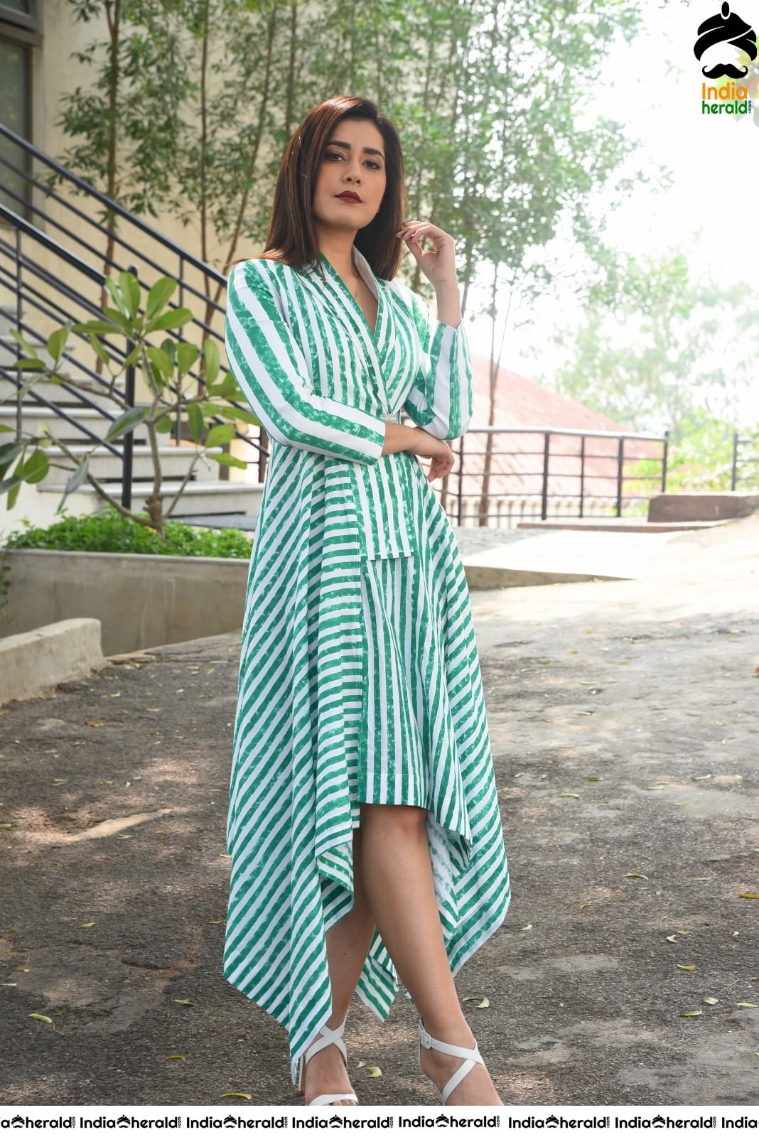 Raashi Khanna Latest Interview Stills in Sky Blue Attire Set 2