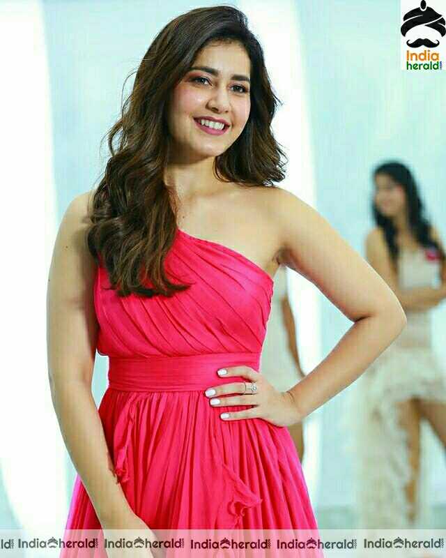 Raashi Khanna Latest Pink Dress Stills