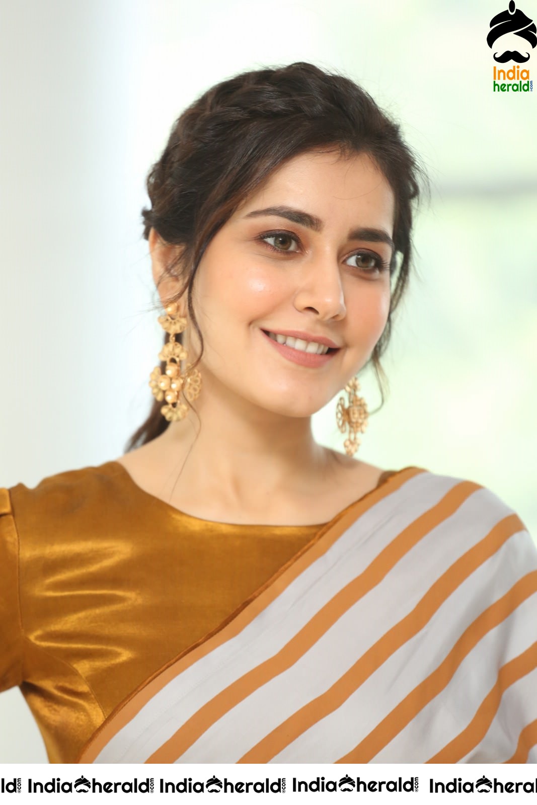 Raashi Khanna Looking Elegant in Recent Saree Photoshoot Set 2