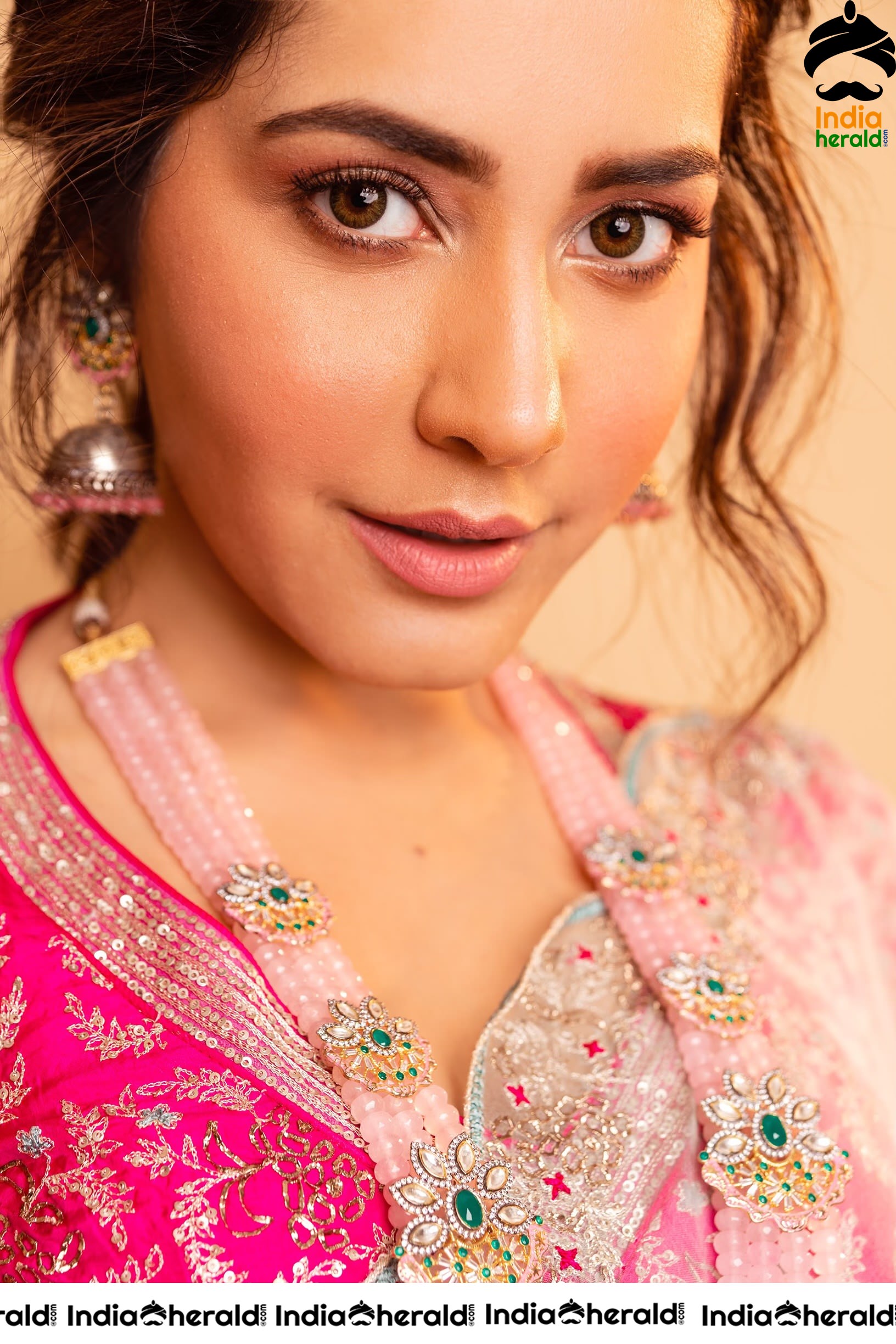 Raashi Khanna Looking Sexy And Hot In Latest Transparent Saree Photoshoot Set 2