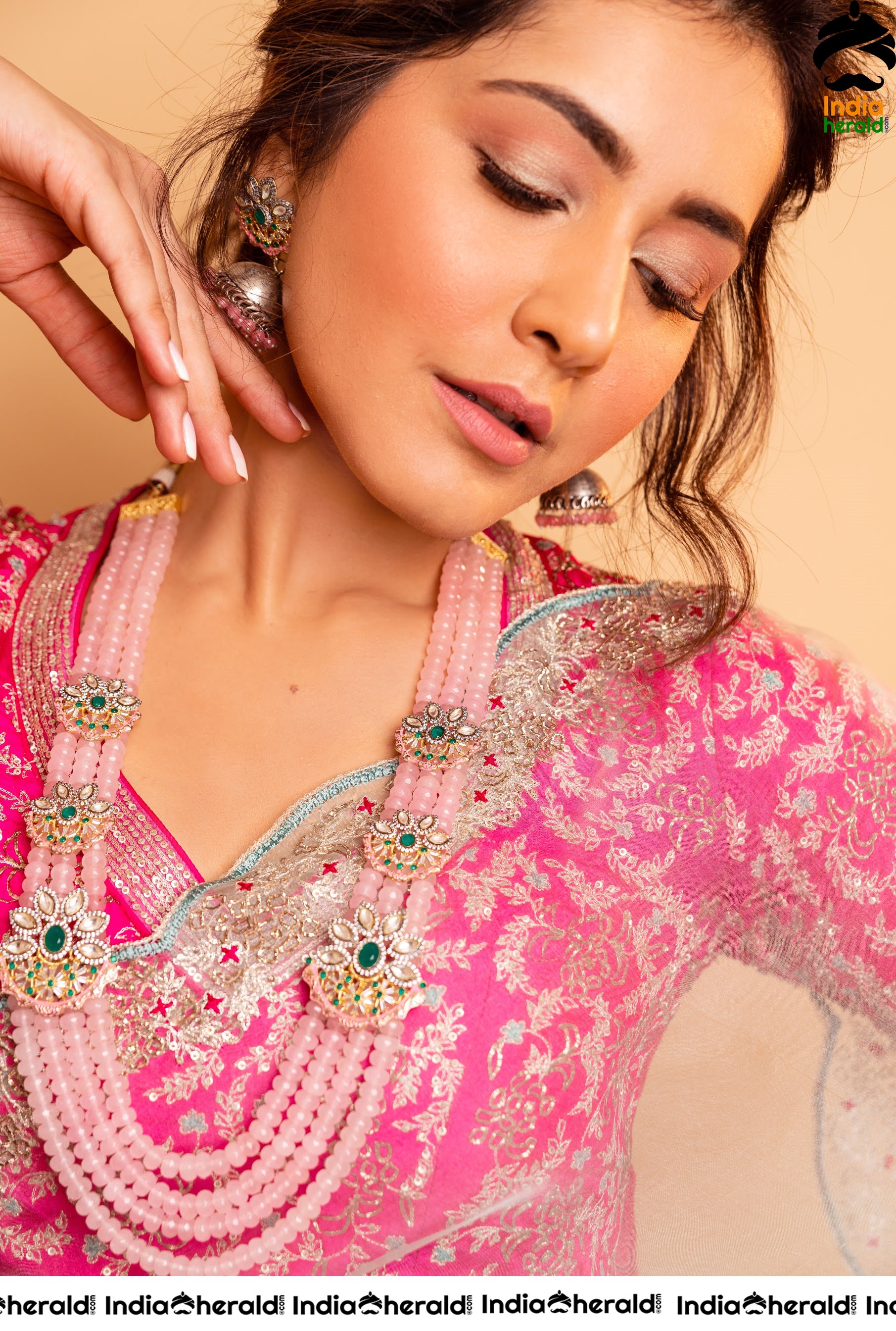 Raashi Khanna Looking Sexy And Hot In Latest Transparent Saree Photoshoot Set 2