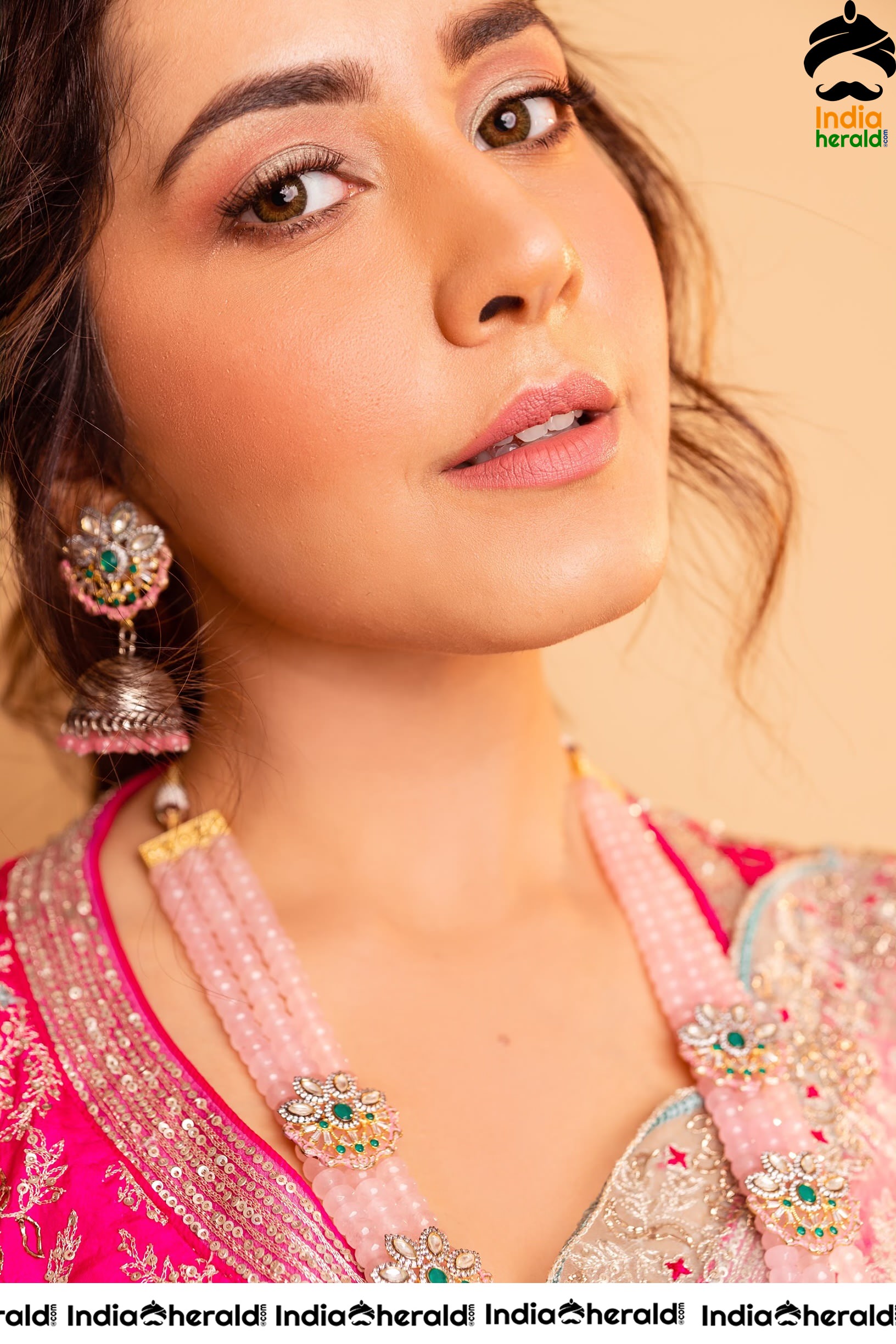 Raashi Khanna Looking Sexy And Hot In Latest Transparent Saree Photoshoot Set 2