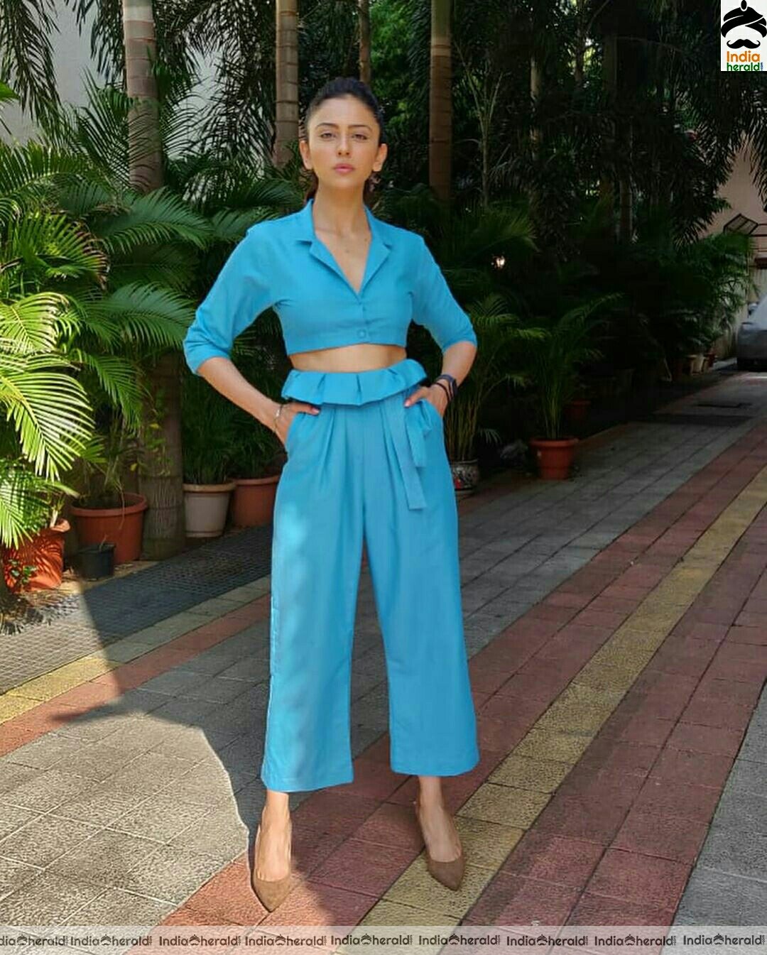 Rakul Preet Cute and Hot Blue Dress Stills