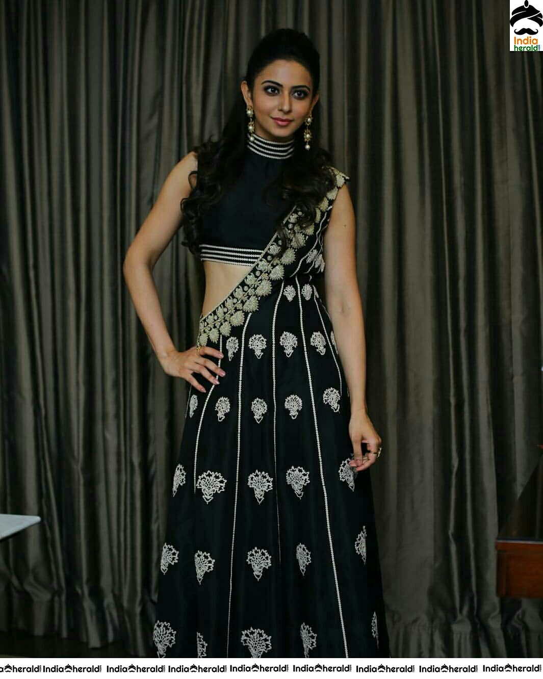 Rakul Preet Cute Black Dress Stills
