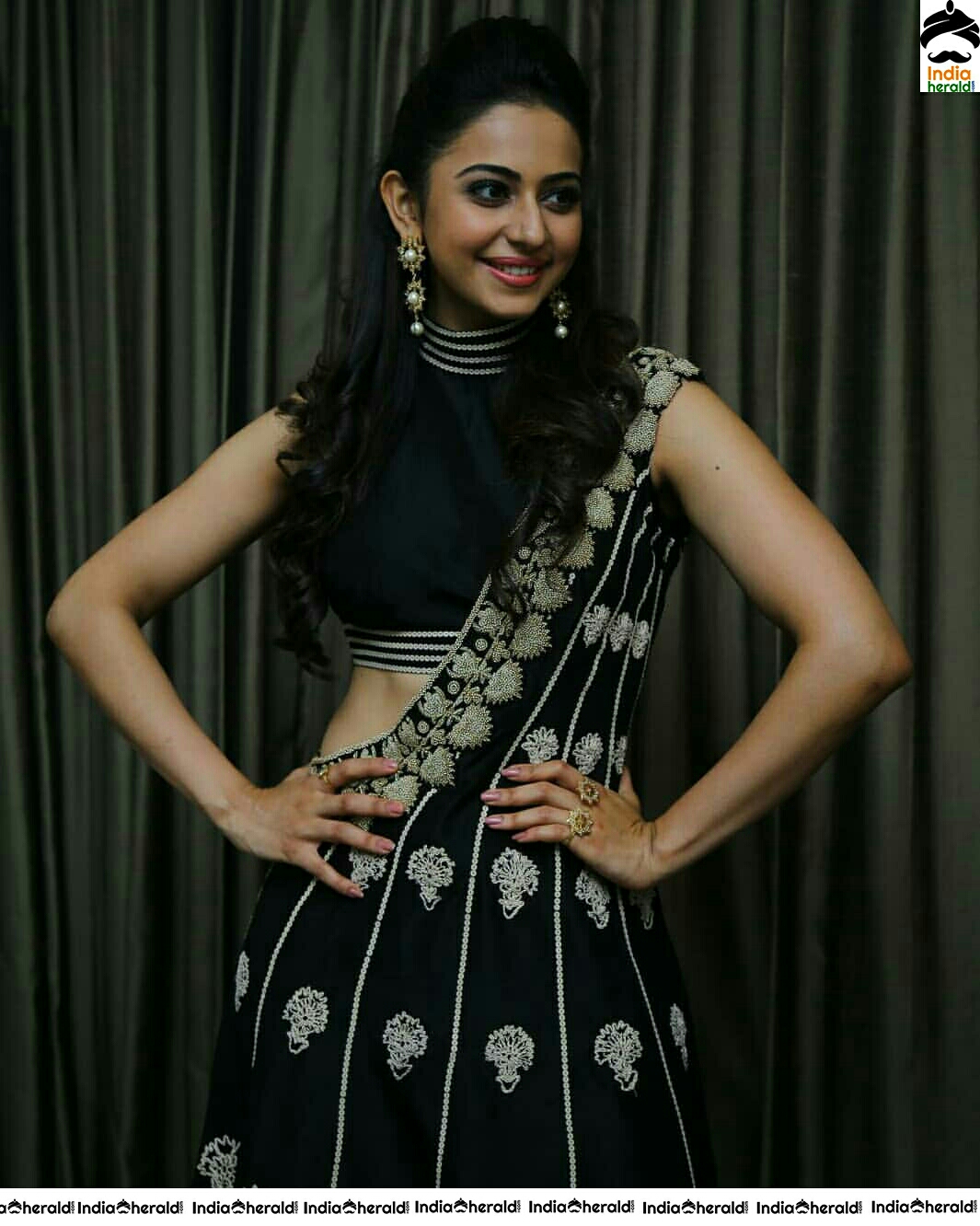 Rakul Preet Cute Black Dress Stills