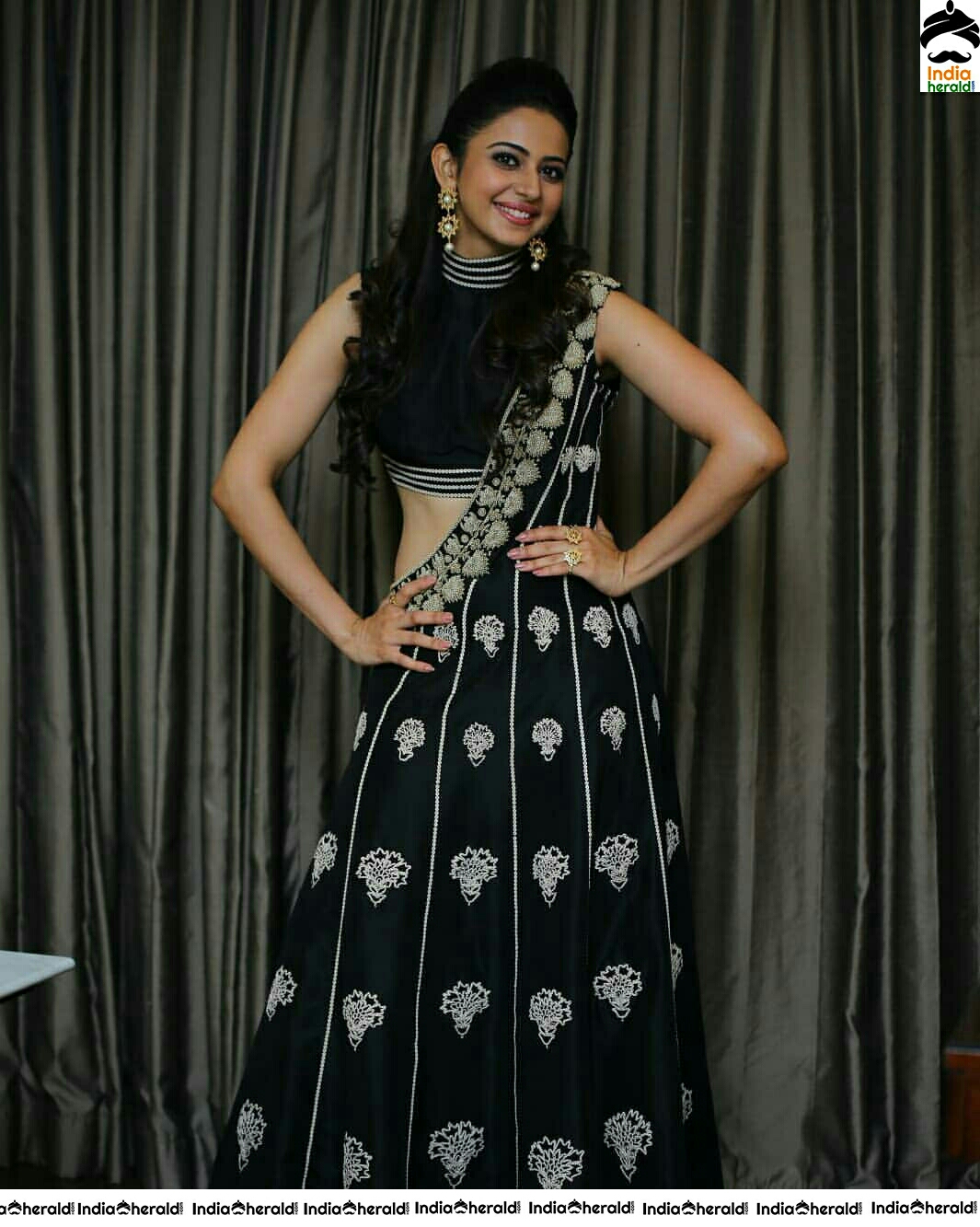 Rakul Preet Cute Black Dress Stills