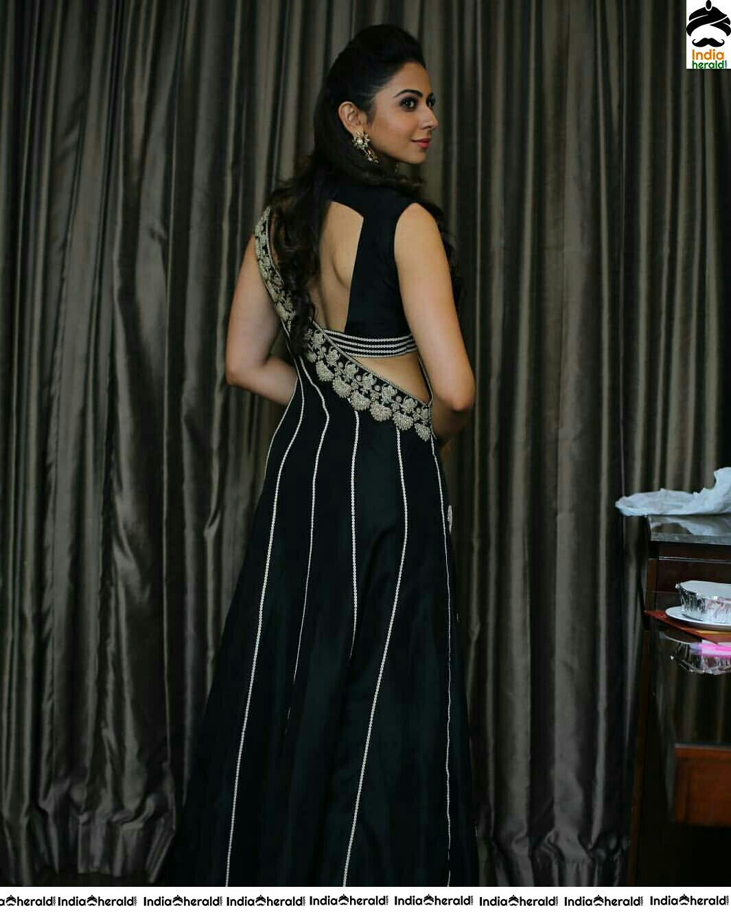 Rakul Preet Cute Black Dress Stills
