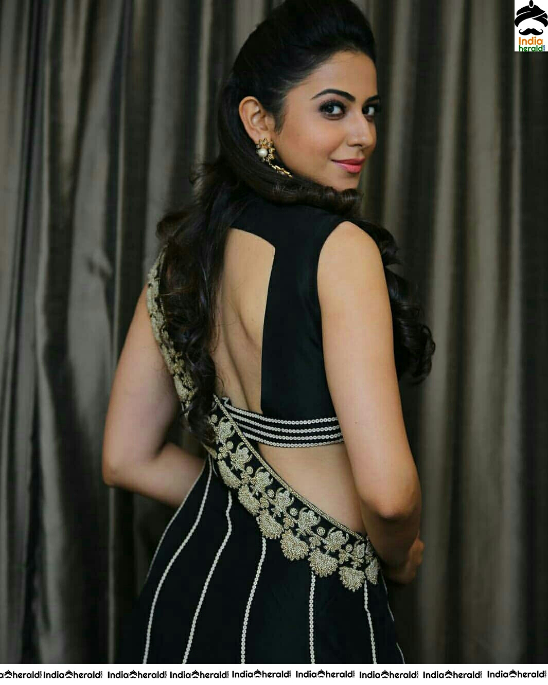 Rakul Preet Cute Black Dress Stills