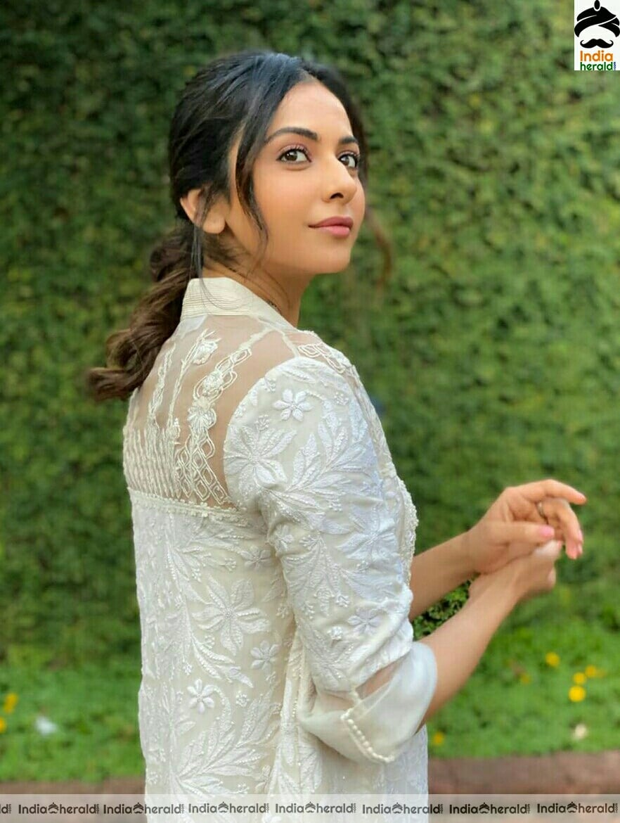 Rakul Preet Cute Sandel Dress Stills