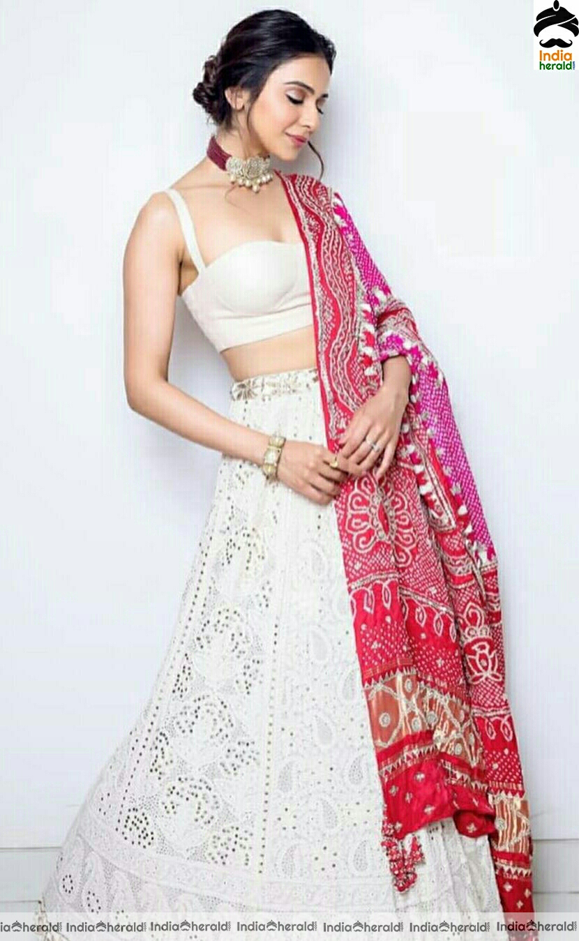 Rakul Preet latest Hot White Dress Stills