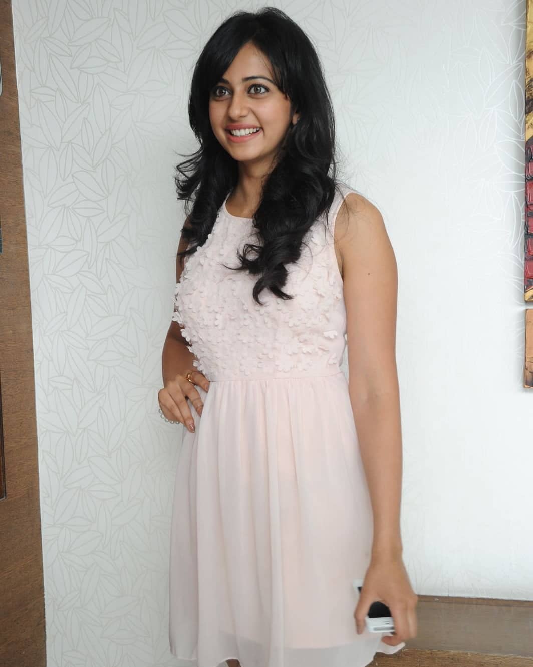 Rakul Preet Tempting Hot In White Vintage Photos