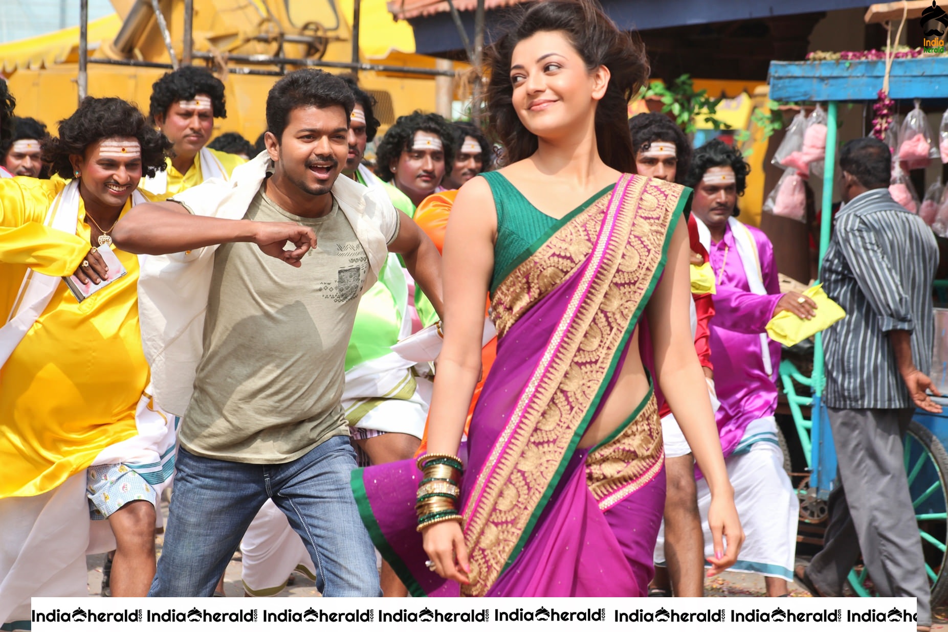 Rare and Unseen Photos of Vijay and Kajal Aggarwal from Jilla movie Set 4