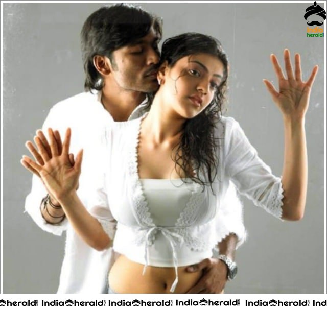 Rare and Unseen Test Photoshoot of Kajal Aggarwal and Poonam Bajwa with Dhanush for Pollathavan Set 1