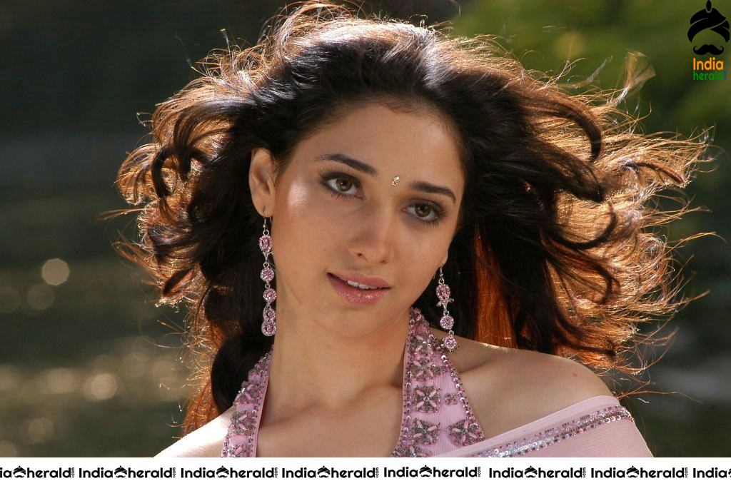 Rare Hot Photos of Tamannaah Saree Stripping and Enjoyed by Hero under Rain Set 1