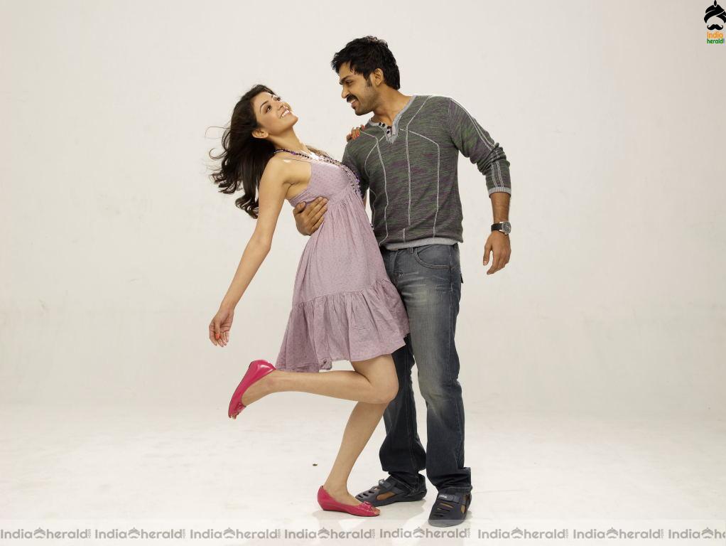 Rare Hot Photoshoot Clicks of Kajal Aggarwal with Karthi Set 2