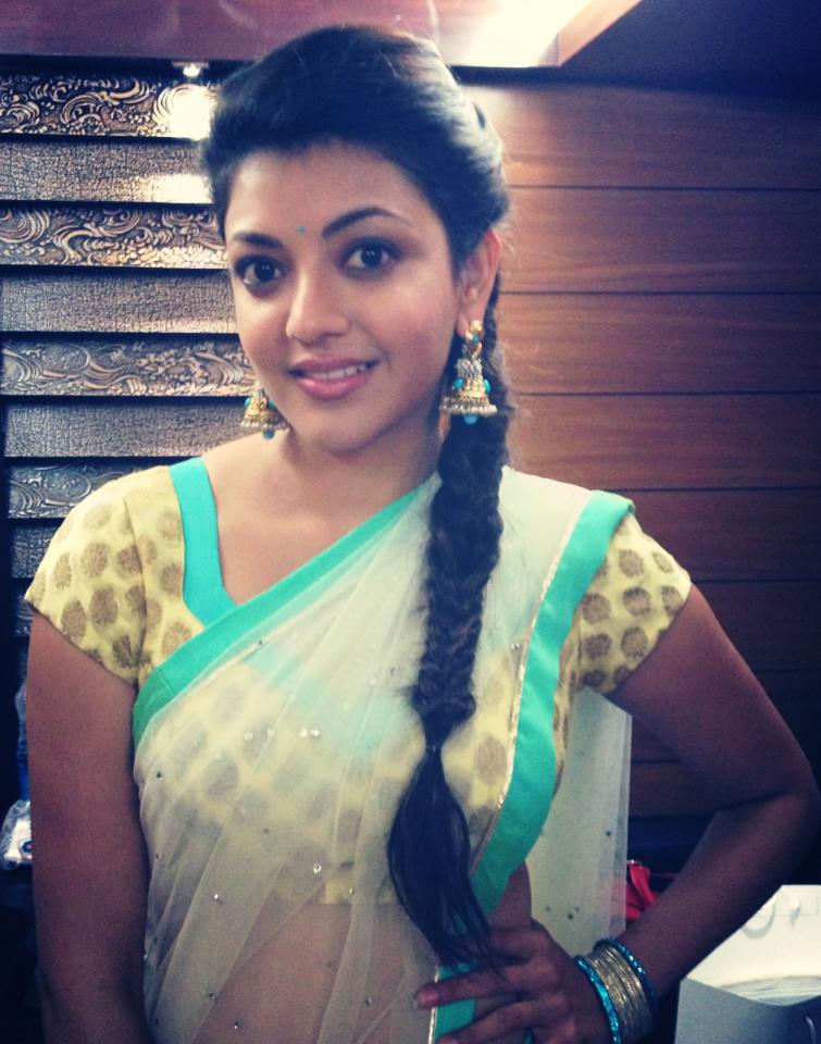 Rare Photos Of Kajal Aggarwal Showing Her Hot Curves In Saree