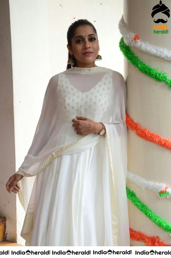 Rashmi Gautam Hot in White Dress Shoot Stills