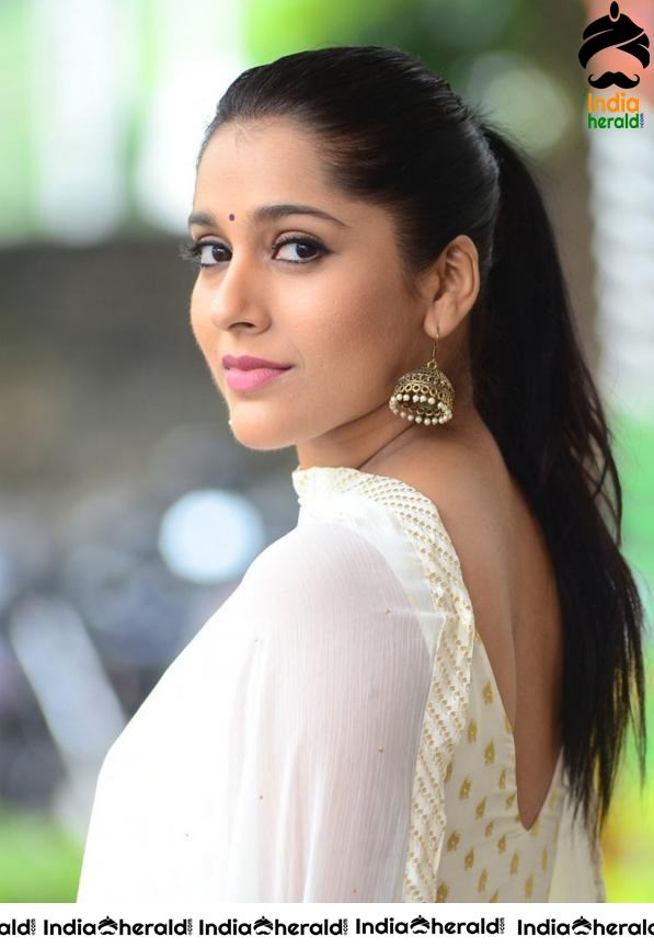 Rashmi Gautam Hot in White Dress Shoot Stills