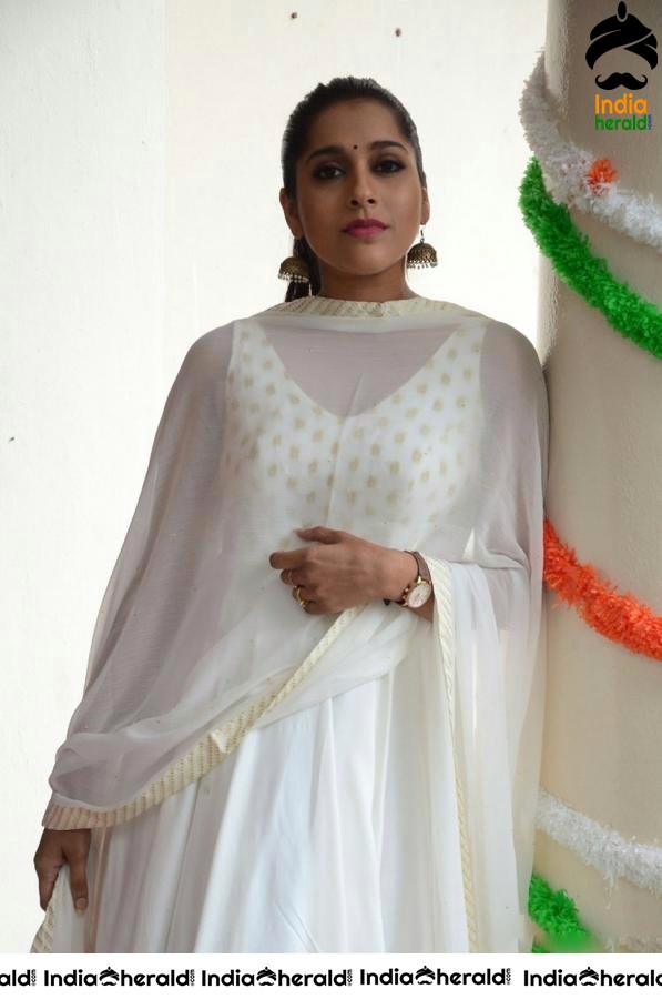 Rashmi Gautam Hot in White Dress Shoot Stills