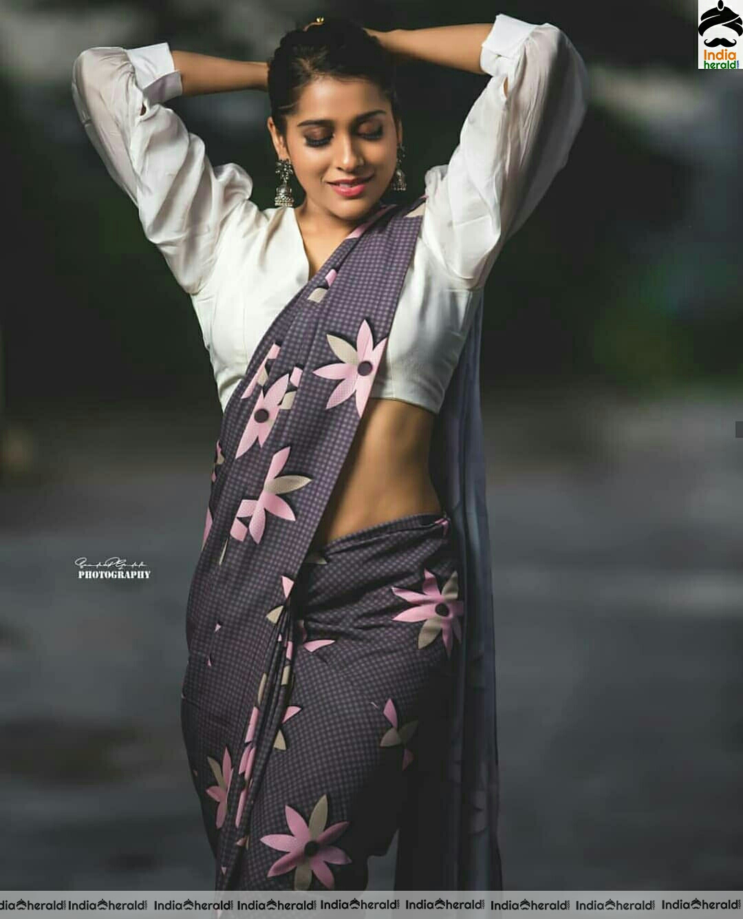 Rashmi Gautam Latest Saree Stills