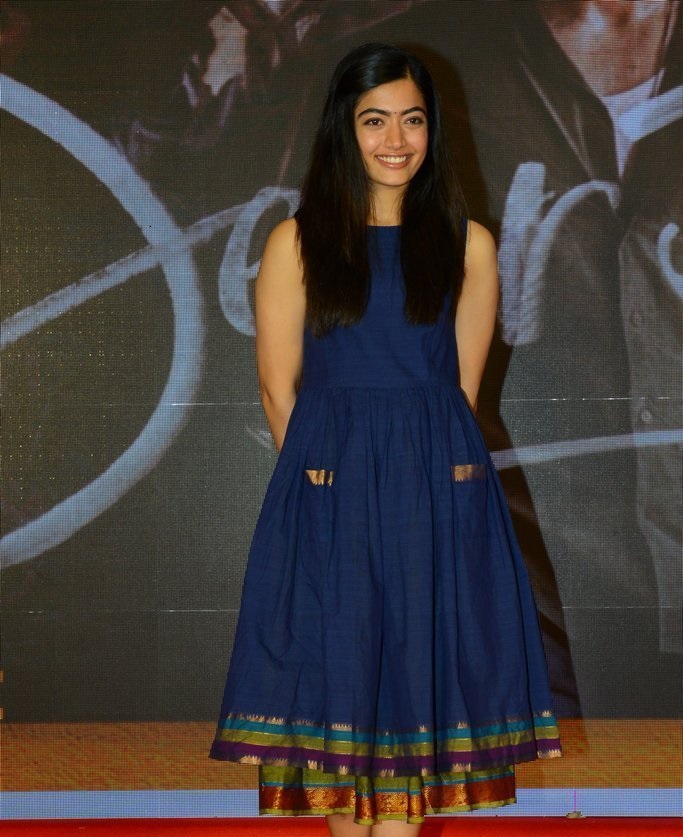 Rashmika Mandanna At Dear Comrade Trailer Launch