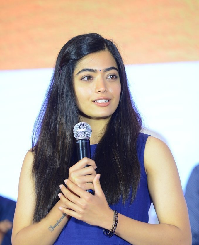 Rashmika Mandanna At Dear Comrade Trailer Launch