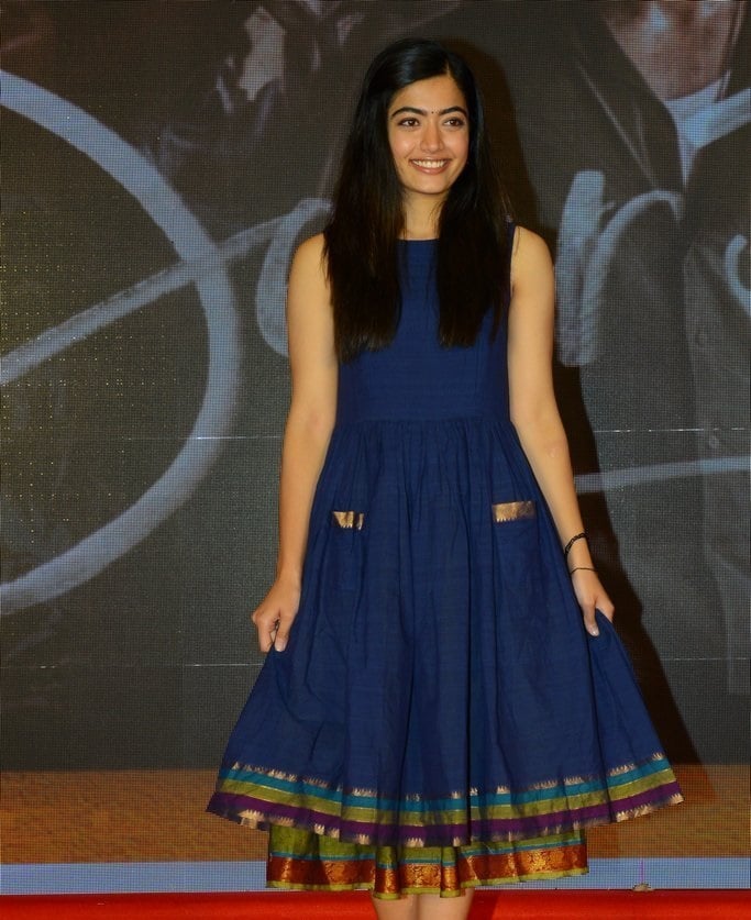 Rashmika Mandanna At Dear Comrade Trailer Launch