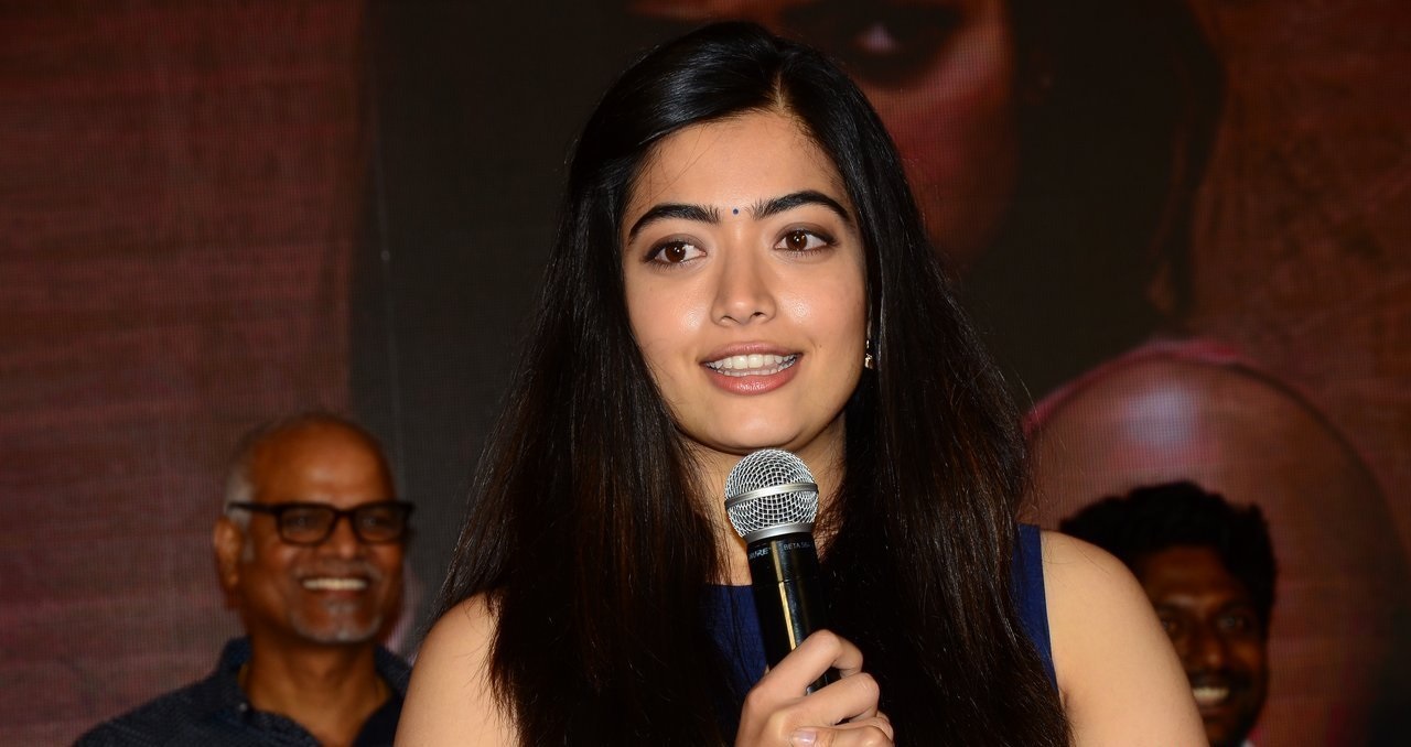 Rashmika Mandanna At Dear Comrade Trailer Launch