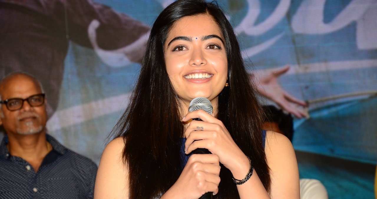 Rashmika Mandanna At Dear Comrade Trailer Launch