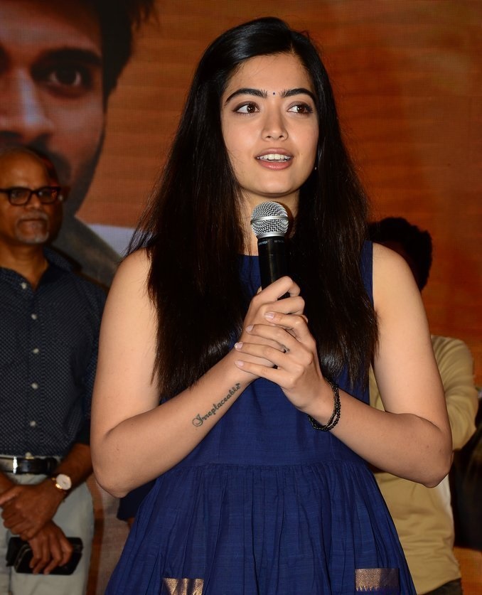 Rashmika Mandanna At Dear Comrade Trailer Launch