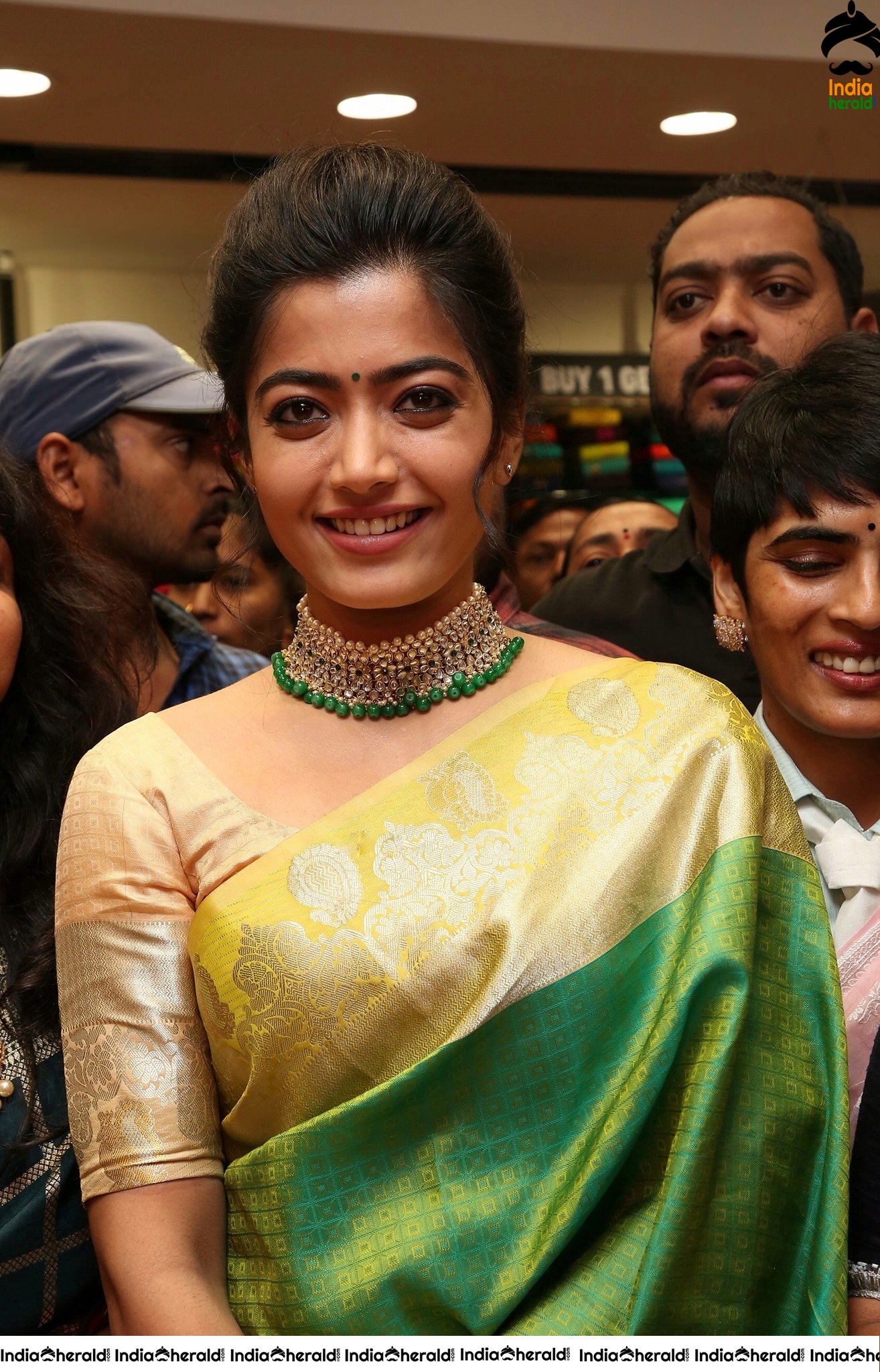 Rashmika Mandanna at KLM Fashion Mall inauguration Vanasthalipuram
