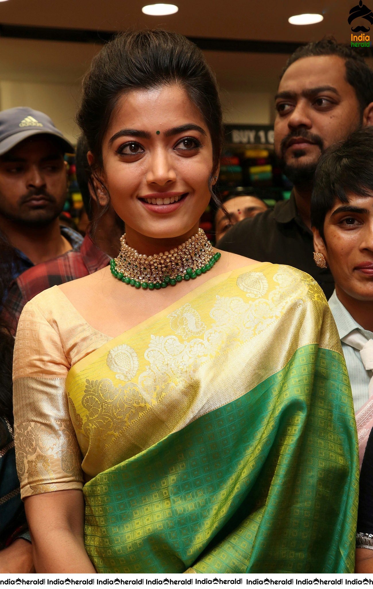 Rashmika Mandanna at KLM Fashion Mall inauguration Vanasthalipuram